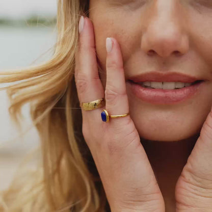 Ammonite Shell Ring Gold