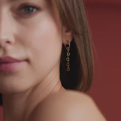 Heart after Heart Hoop Set Small Silver