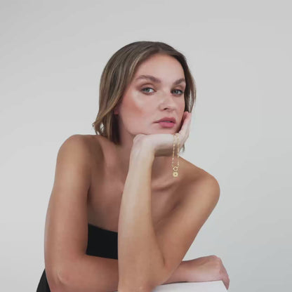 Sun Ray Singapore Chain Necklace Set Gold