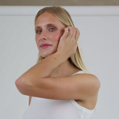 Infinite Beads Bracelet Silver