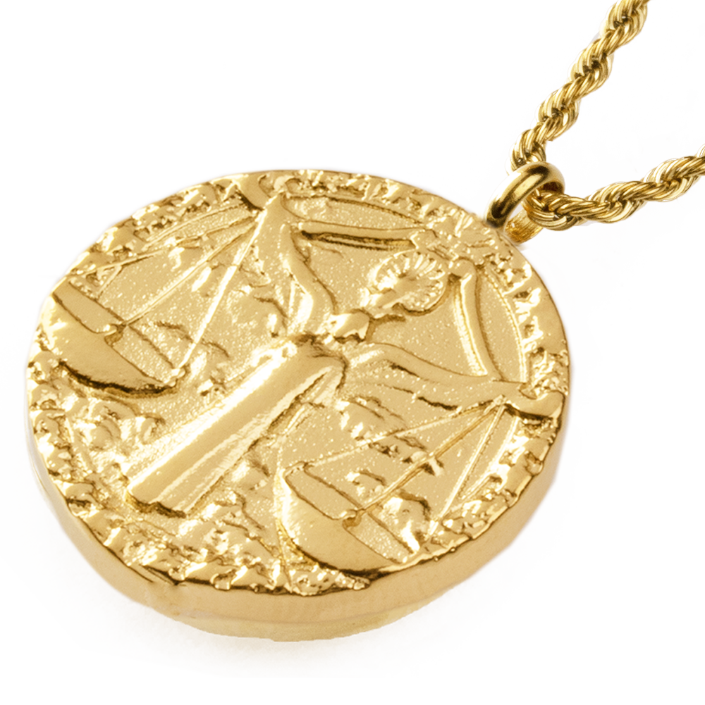 Libra Necklace Gold