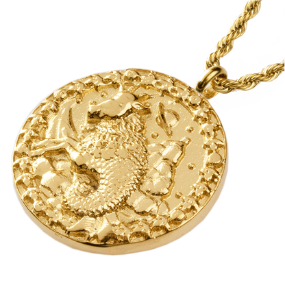 Capricorn Necklace Gold