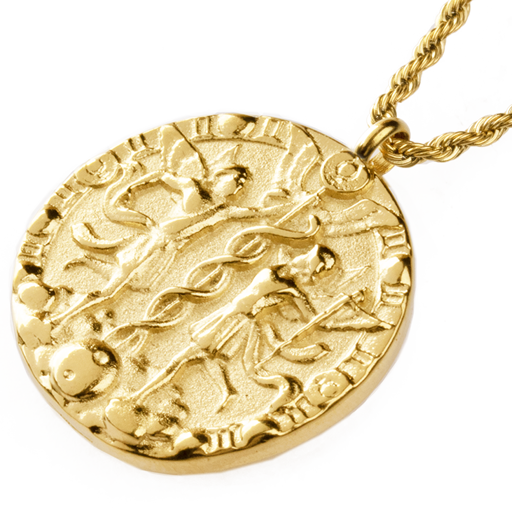 Gemini Necklace Gold