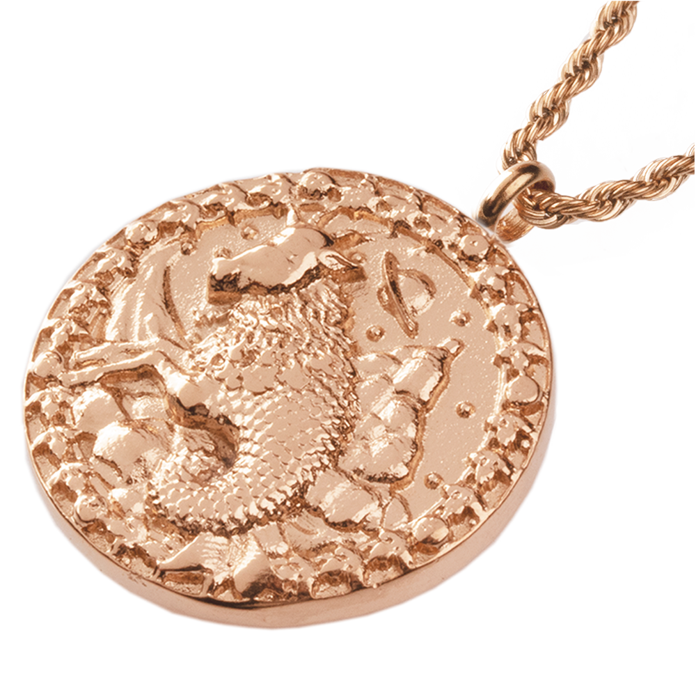 Capricorn Necklace Rose Gold