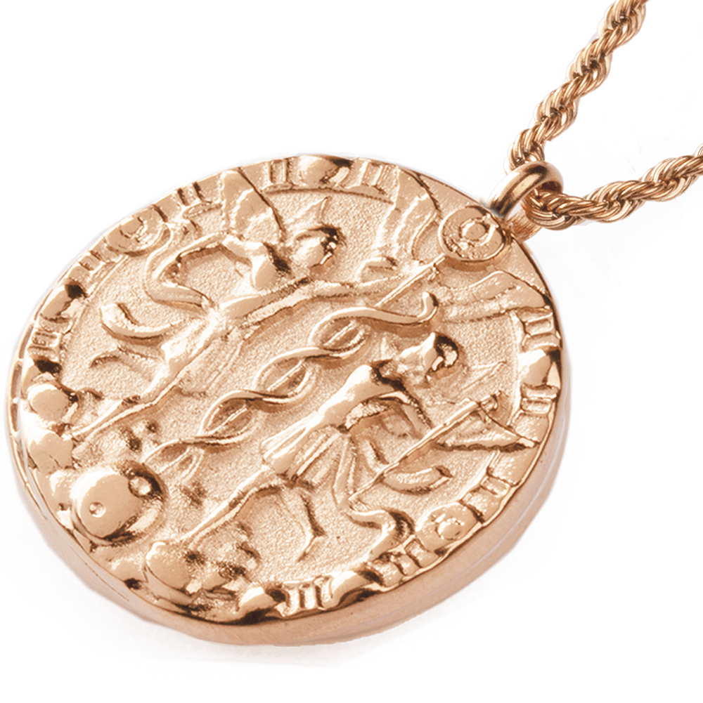 Gemini Necklace Rose Gold