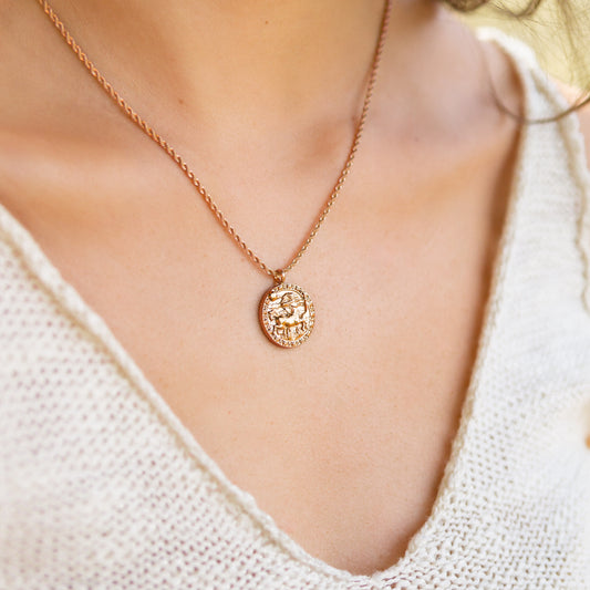 Sagittarius Necklace Rose Gold