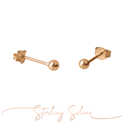 Bola Studs Rose Gold