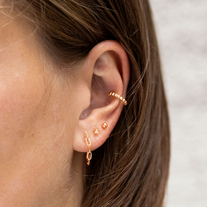 Bola Studs Rose Gold