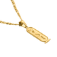 Hieroglyph Necklace Gold