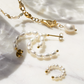 Pippo Pearl Ear Cuff Silver