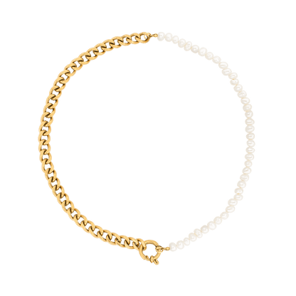 Chain'n'Pearls Necklace Gold