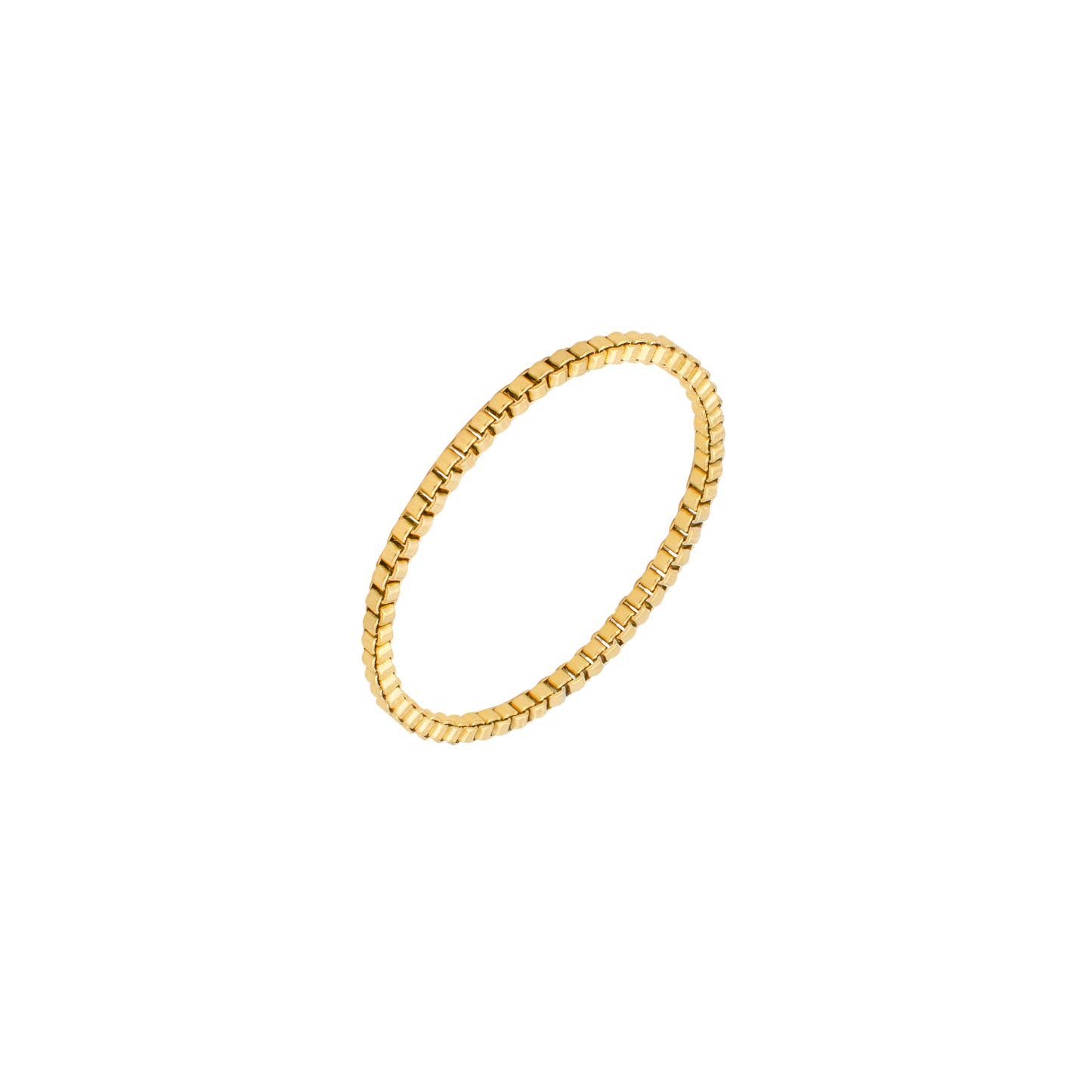 Box Chain Ring Gold