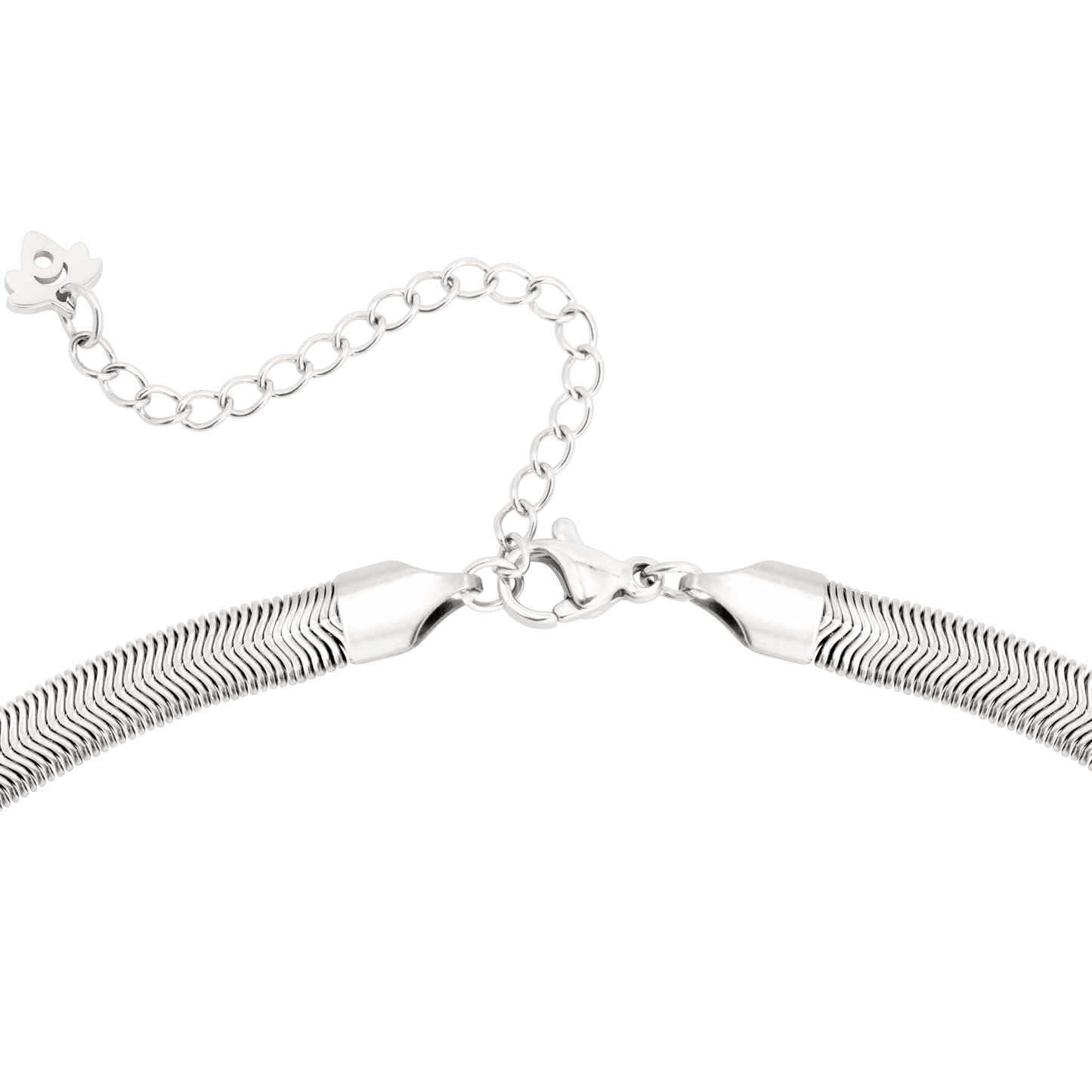 Flat Snake Chain Silver