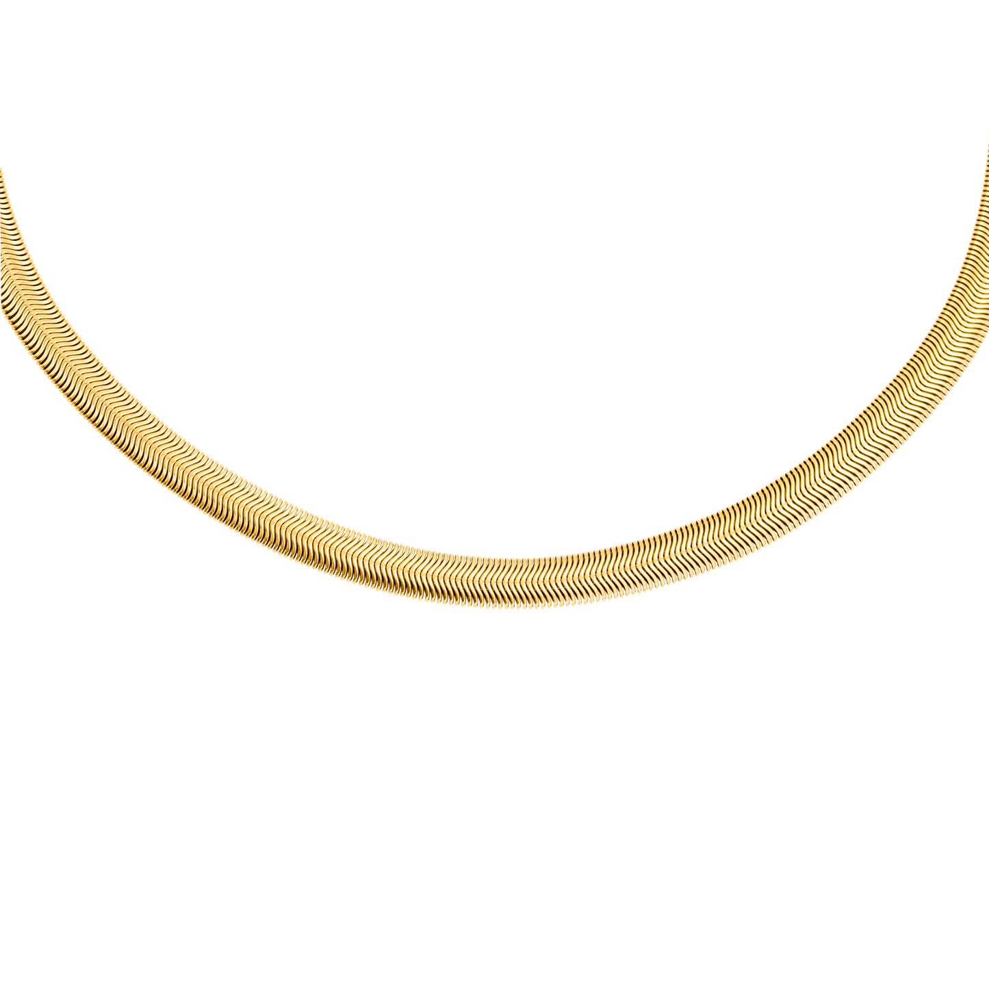 Flat Snake Chain Gold