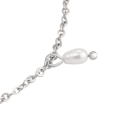 Perla Blanco Choker Silver