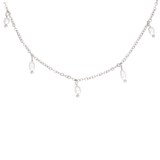 Perla Blanco Choker Silver