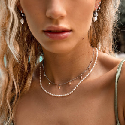Perlita Choker Silver