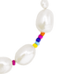 Rainbow Pearl Bracelet Silver