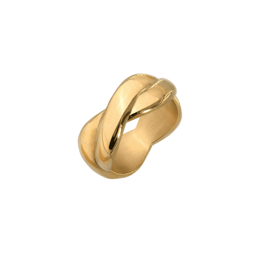 Female DNA Ring Gold