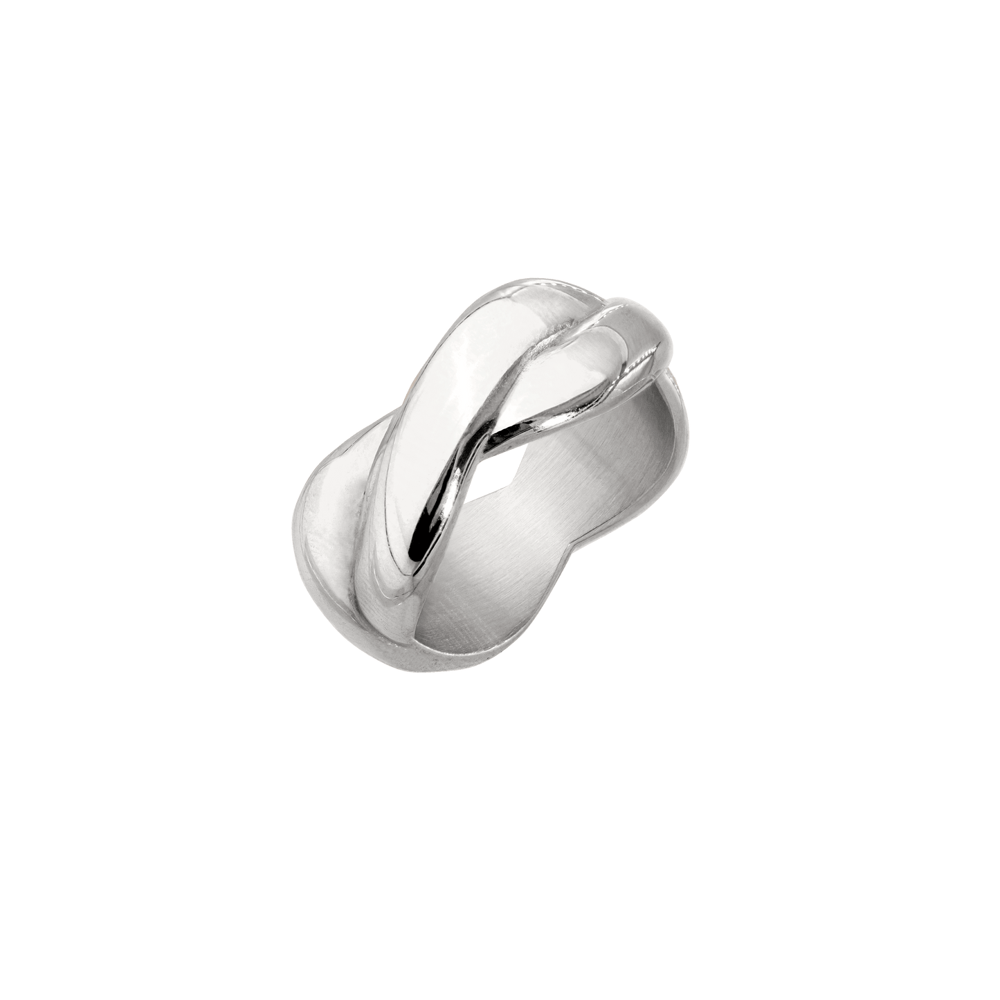 Female DNA Ring Silver