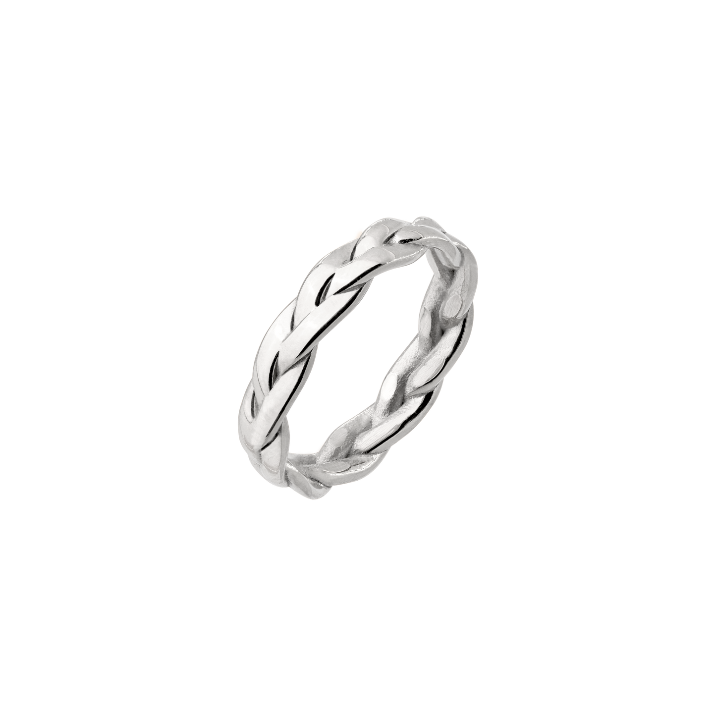 Braided Divine Ring Silver