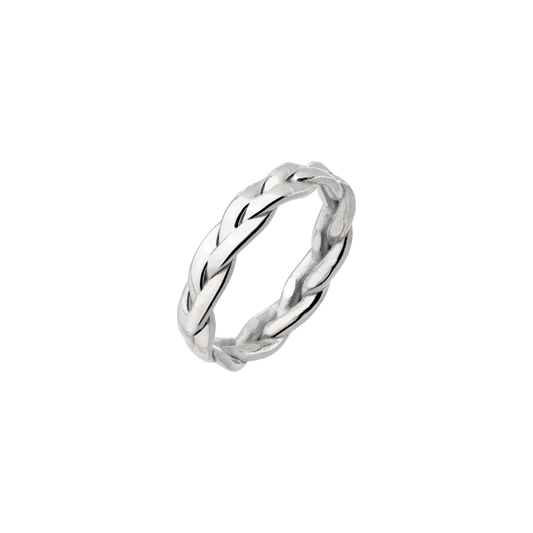 Braided Divine Ring Silver