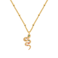 Rainbow Leni Snake Necklace Gold