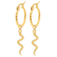 Snake Hoop Set Gold