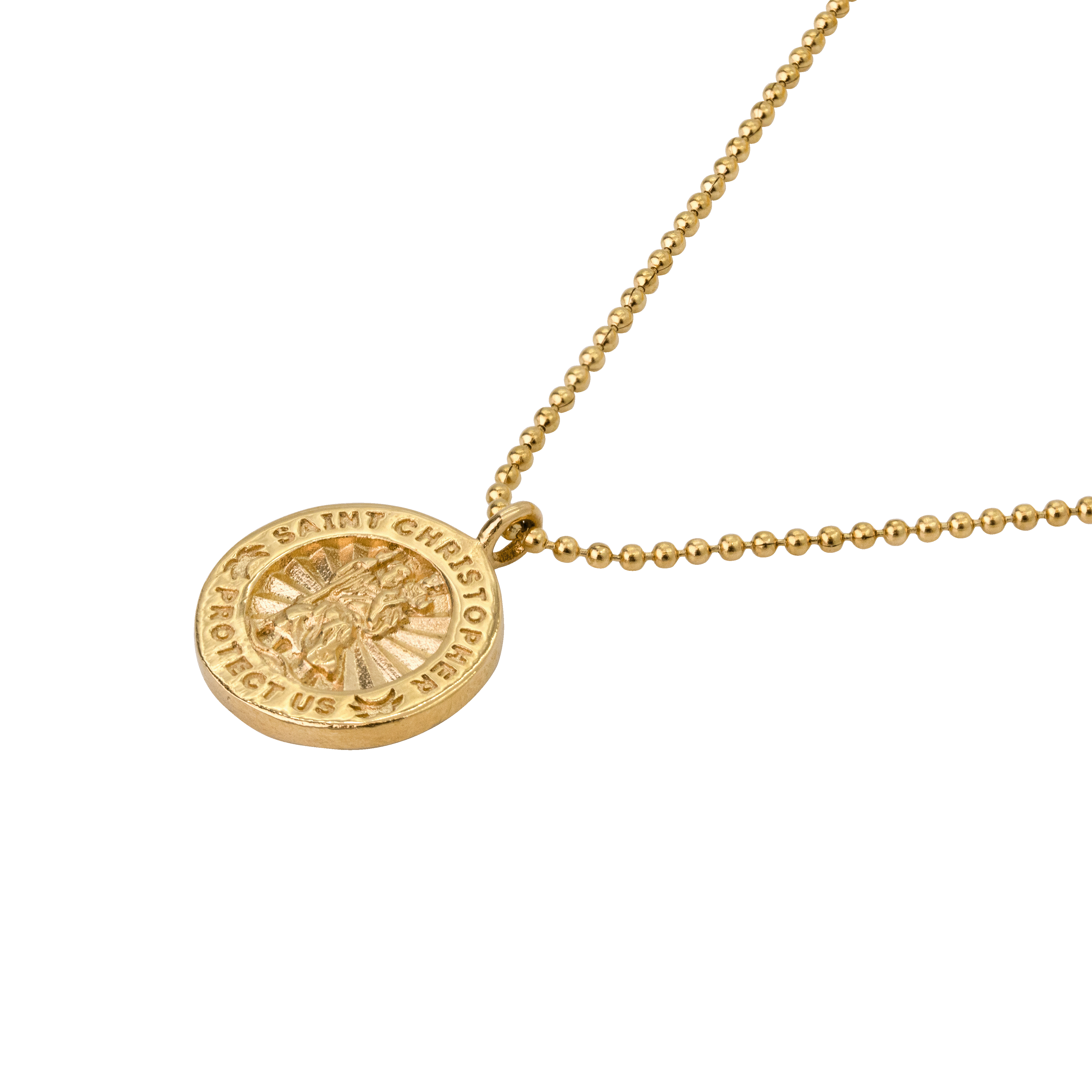 Luxury Vintage Gold Gold St Christopher Necklace With 18K Chain Pendant  Classic Style, Never Fading, Top Quality 2022 Official Latest Model For Men  And Women From Sunglasses_watch99, $47.74 | DHgate.Com