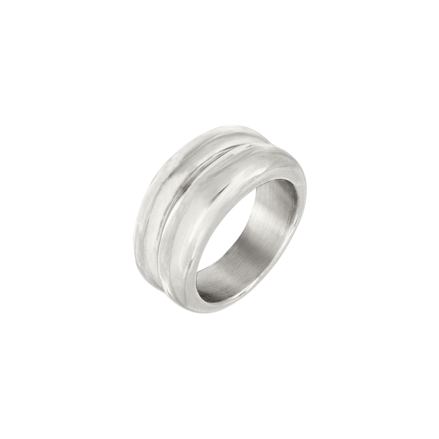 Chunky Twin Ring Silver