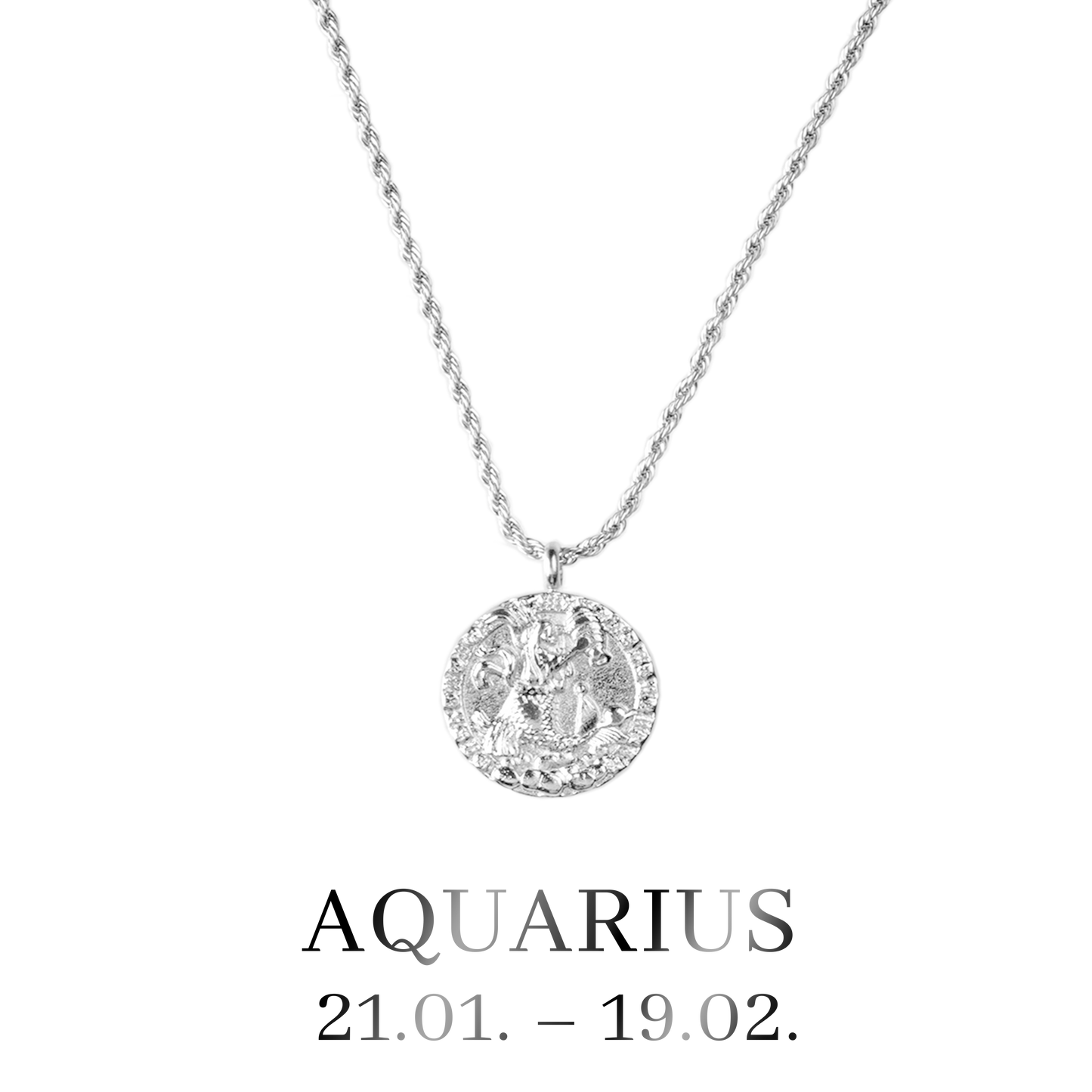 Aquarius Necklace Silver