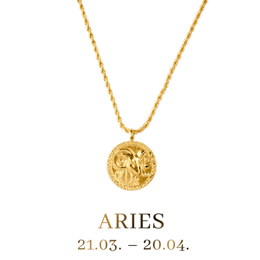Aries Necklace Gold