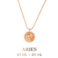 Aries Necklace Rose Gold