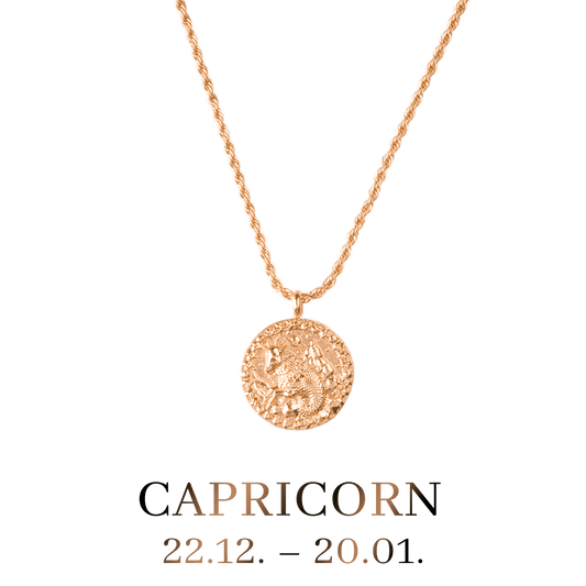 Capricorn Necklace Rose Gold