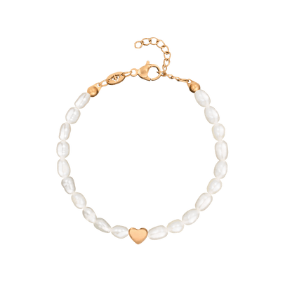 Love me a Pearl Bracelet Rose Gold