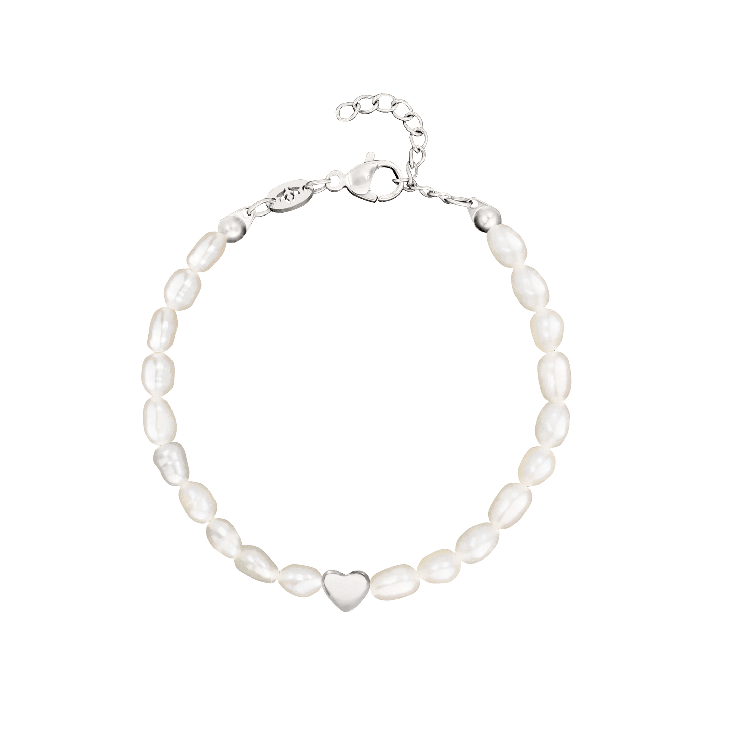 Love me a Pearl Bracelet Silver