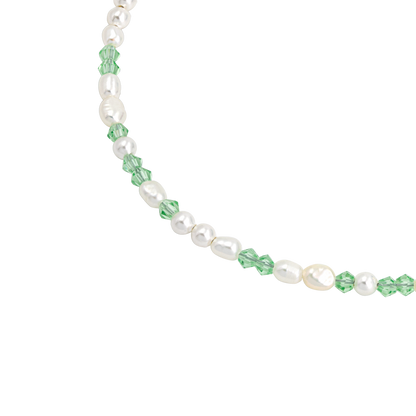 Perlita Verde Necklace Silver