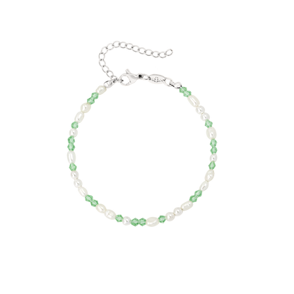 Perlita Verde Bracelet Silver