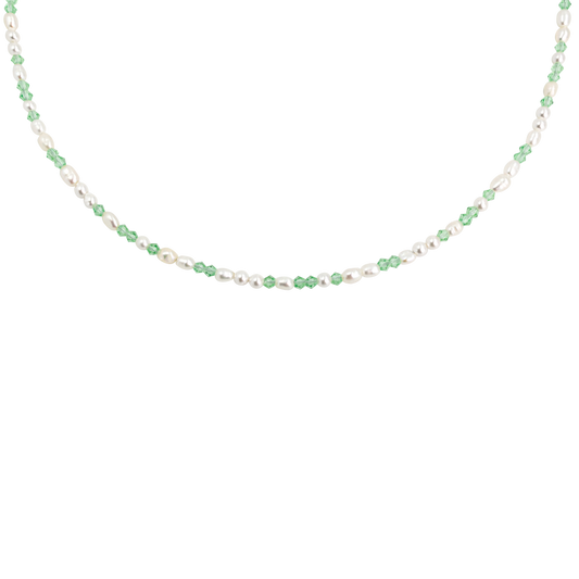 Perlita Verde Necklace Silver