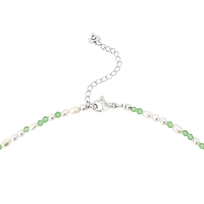 Perlita Verde Necklace Silver