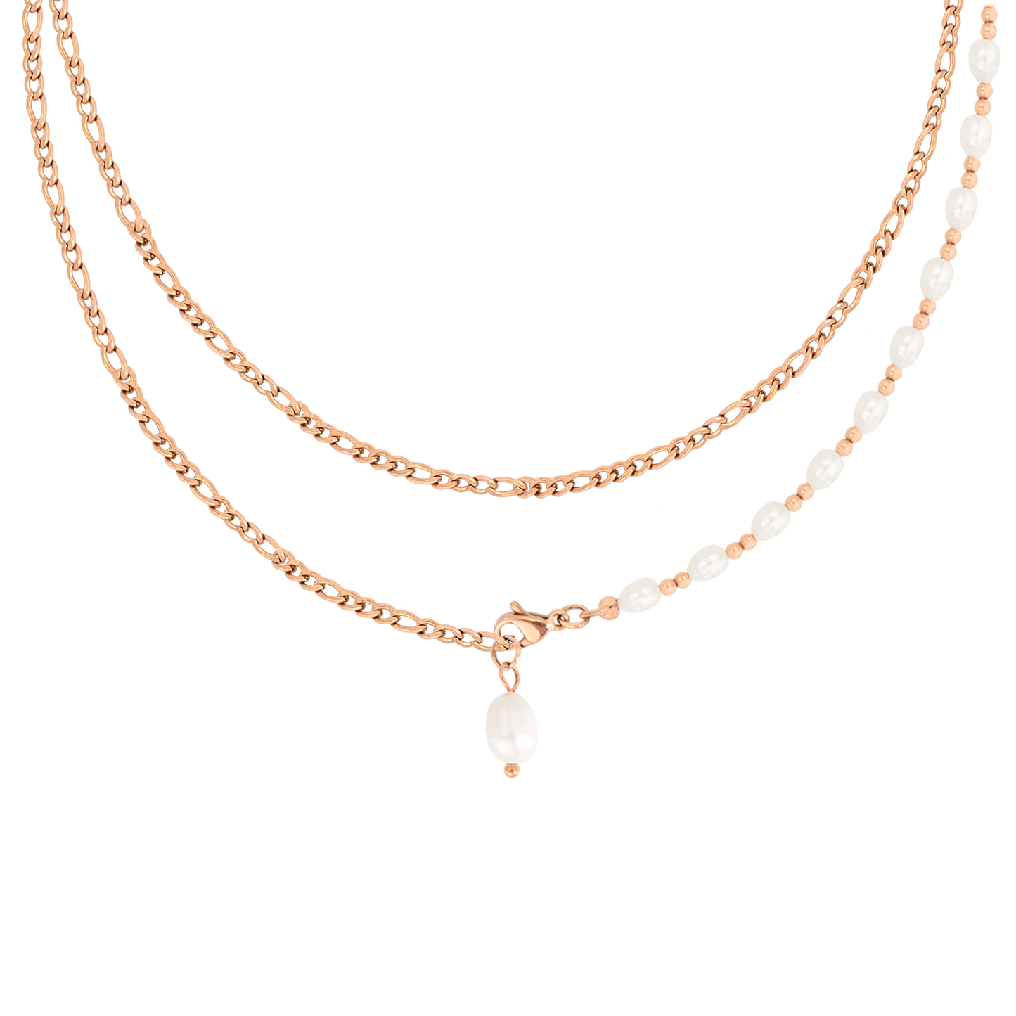 Pearly Waist Chain Rose Gold