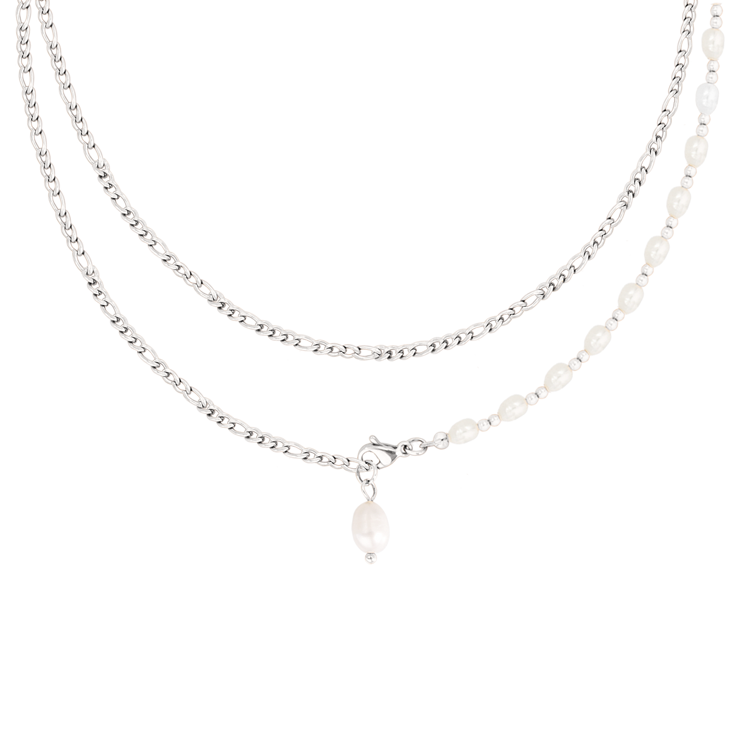 Pearly Waist Chain Silver