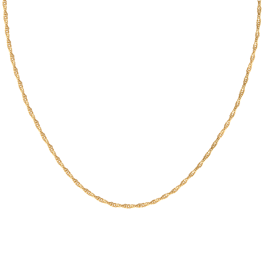 Slim Singapore Necklace Gold