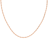 Slim Singapore Necklace Rose Gold