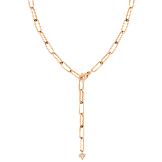 Honey Y-Necklace Rose Gold