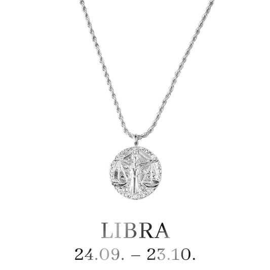 Libra Necklace Silver