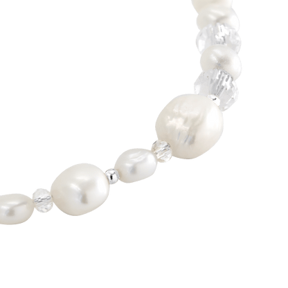 Icy Cool Pearl Necklace Silver