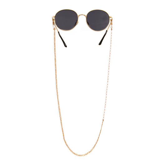 Pearly Sunglasses Chain Rose Gold