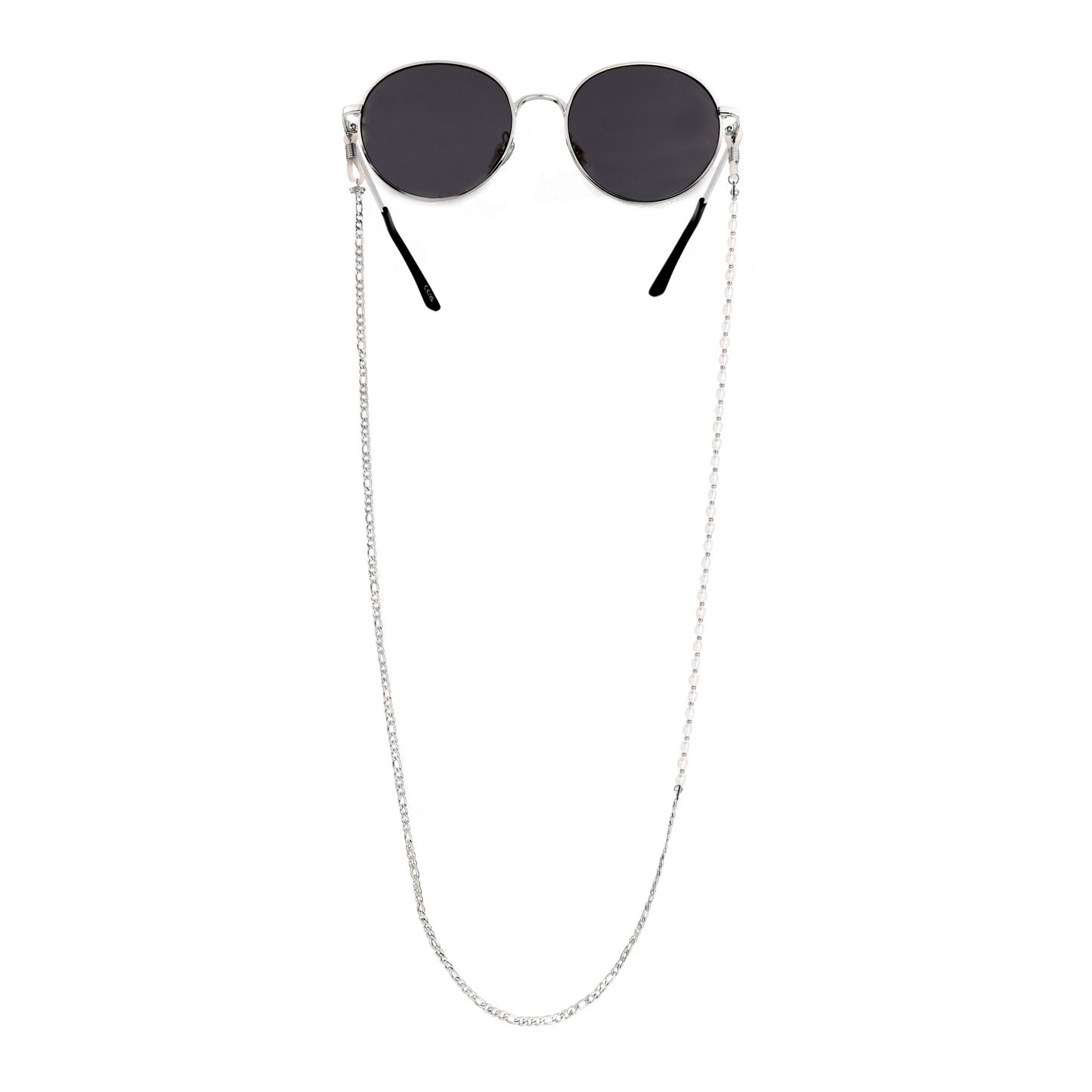Pearly Sunglasses Chain Silver