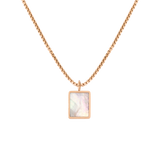 Shimmering Reflection Necklace Rose Gold